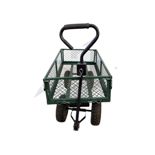 Outdoor Steel Mesh Garden Folding Trolley Tool Cart Utility Wagon 17LBS Load