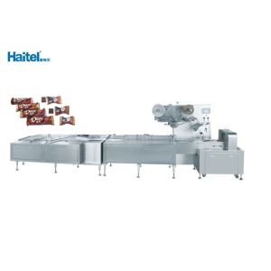  Automatic Feeding Chocolate Candy Bagging Machine Horizontal Flow Design Manufactures