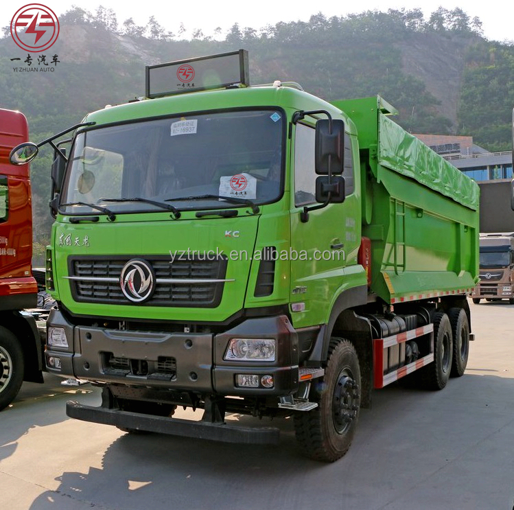 21T U-Shaped Cargo Box 6x4 Muck Ore Tipper Truck Dongfeng With Cummins Engine