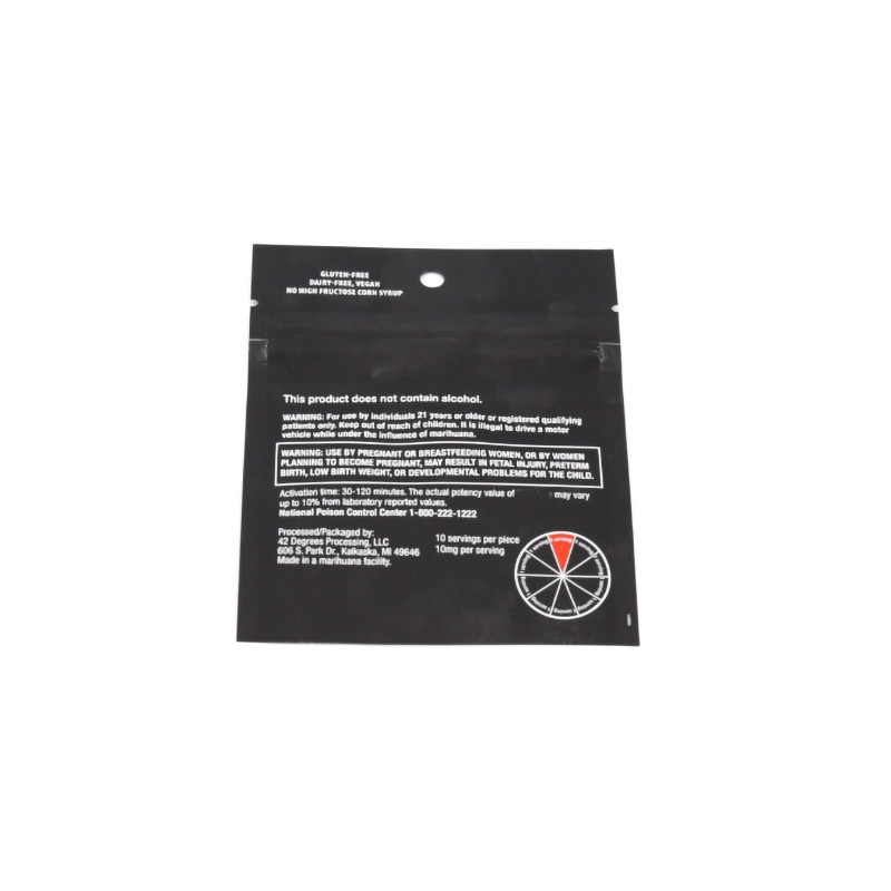 Tobacco Cigar Mylar Bag 3 Side Seal Tobacco Packaging Pouch Custom Printed Aluminum Foil Zip Plastic Packaging Bag