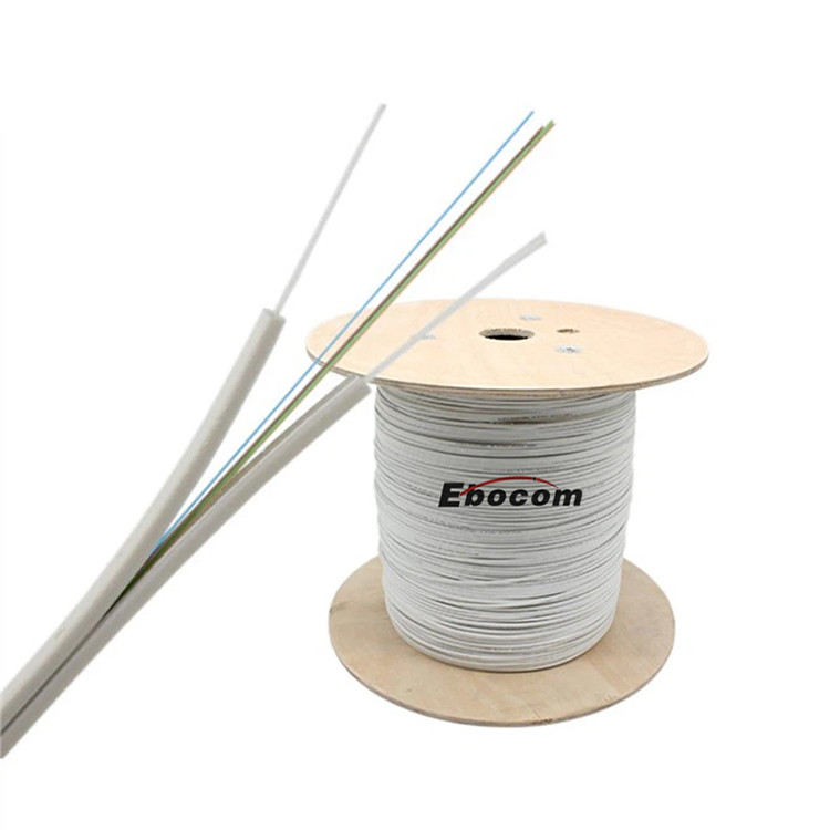 FTTH Fiber Optical Cable G657a2 Fiber 1km Factory Price 2 Core Black g652d g657a networking