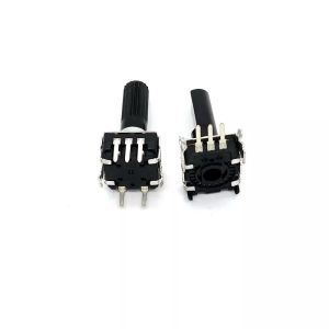 Peaker Audio Ec12 Rotary Encoder With Push Button 10ohm Threaded Bushing