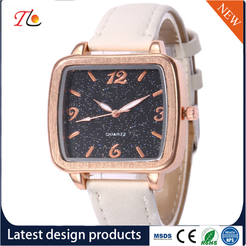 Wholesale PU Lady Wrist Watch Alloy Case Square Dial Multicolor Strap PU Watch Band Fashion Watches