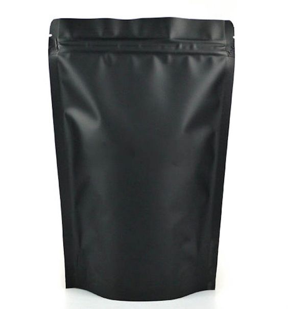 Matte Black Stand Up Pouch Chocolate Lolipop Biodegradable Spout Pouch
