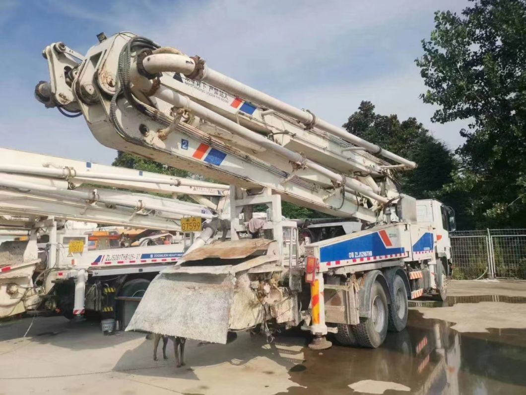 38m Used Concrete Pump Truck Construction Machinery Concrete Mixer Truck Heavy Equipment Truck Mounted Pump