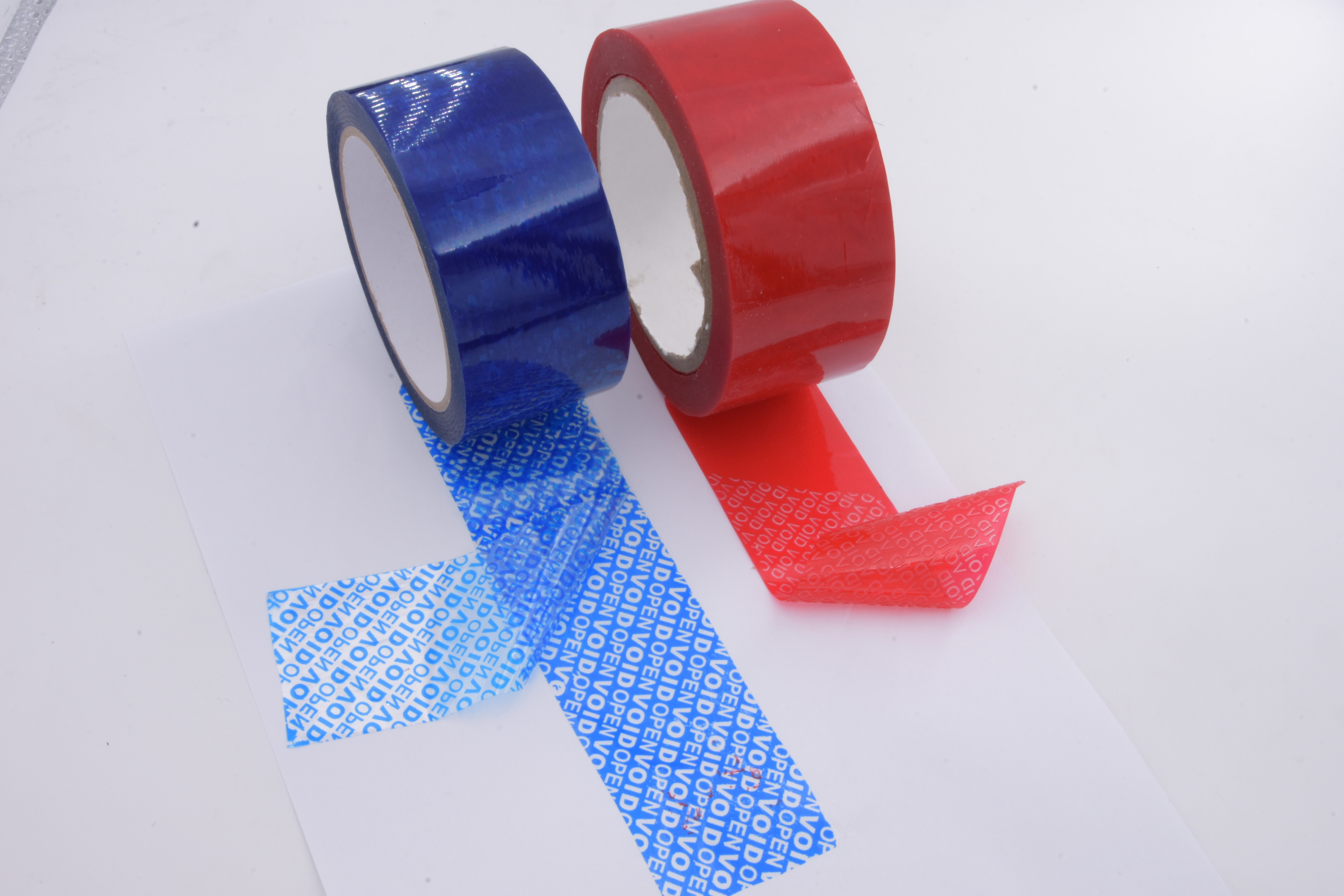 Custom Logo Blue Anti - Counterfeit Tamper Seal Tape Evident Security Sealing Tape