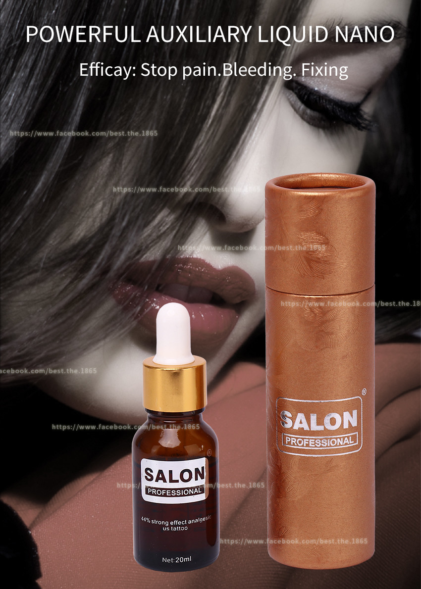 SALON Tattoo Anesthetic Solution 20ml Anti Swell Painless Tattoo Cream