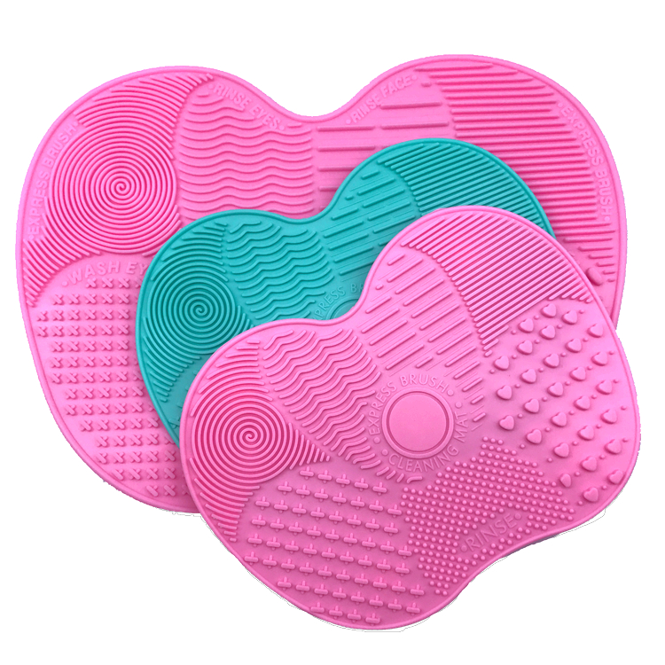 Easy Cleaning Silicone Makeup Tool Mat Anti - Oxidation With Suction Cup