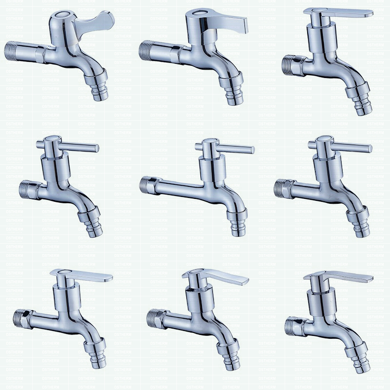 Aluminum Handle Chrome Plated Male Threaded Brass Bibcock