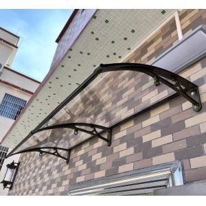 Customized PC Canopy With Black Frame And Polycarbonate Sail Material