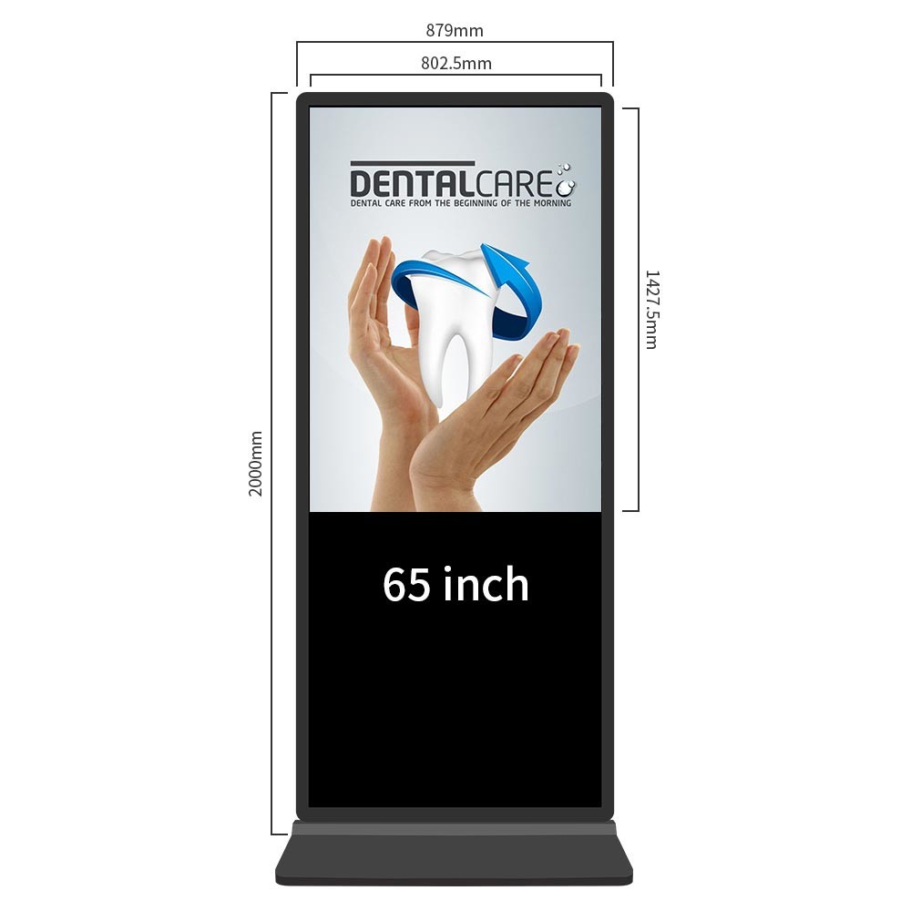 Android 43 Inch Floor Standing Digital Signage Capacitive Tablet LCD