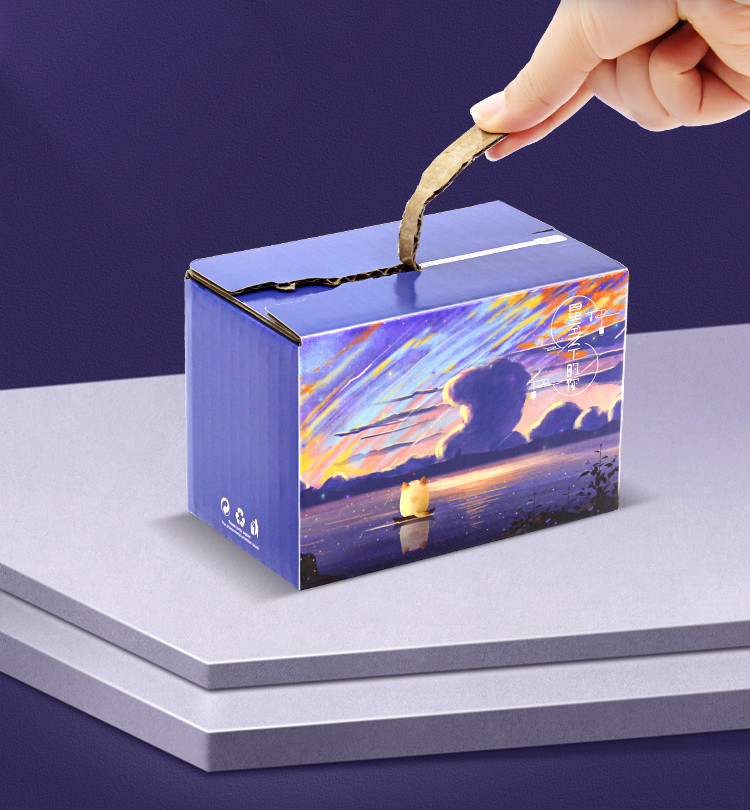 Rectangle CMYK 4C Printing Corrugated Mailing Boxes Food Grade
