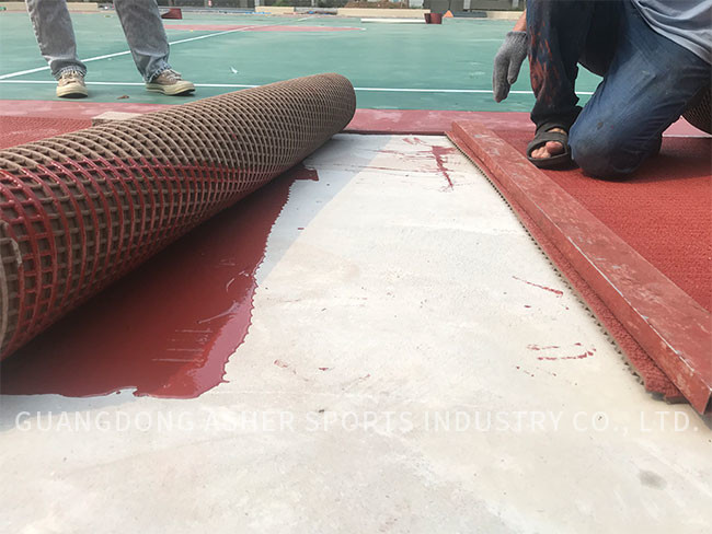 Rubber Athletic Prefabricated Running Track Customized Flame Retardant