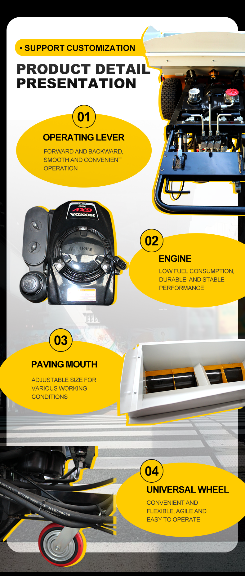 Fastest Asphalt Paving Equipment Road Asphalt Spreader for Smooth and Durable Roads