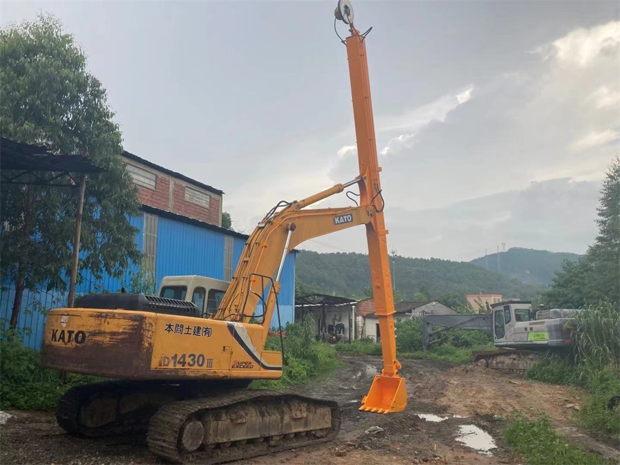 two section telescopic boom telescopic arm concrete pump excavator long reach boom