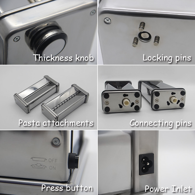 Home Smart Electric Pasta and Dough Roller Making Machine for Fresh Pasta