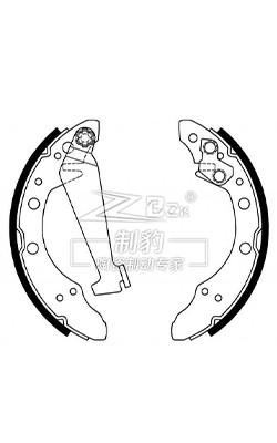 Volkswagen Ceramic Drum Brake Pad Low Noise Level Superior Wear Resistance