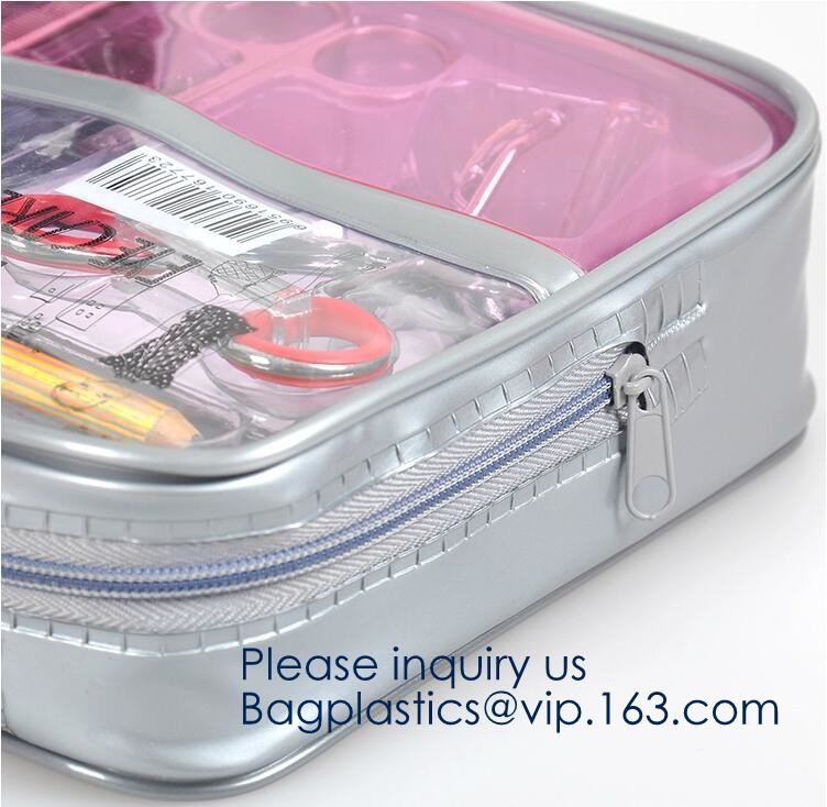 Travel Bag Large Toiletry Bag Makeup Organizer clear pvc cosmetic bag,Cosmetic Packing Toiletries Bag for Women BAGEASE