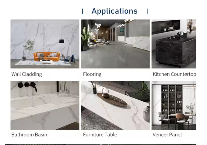Scratch And Stain Resistant Porcelain Wall Slabs In White
