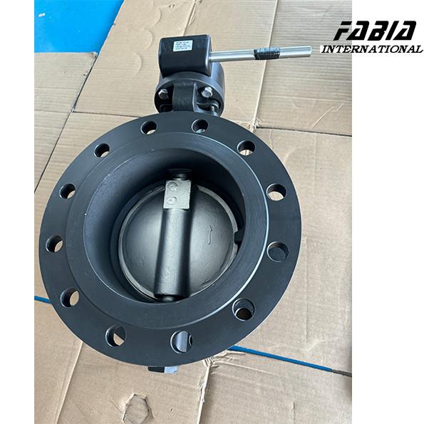 DN200 Manual Stainless Steel High Pressure Double Eccentric Butterfly Water