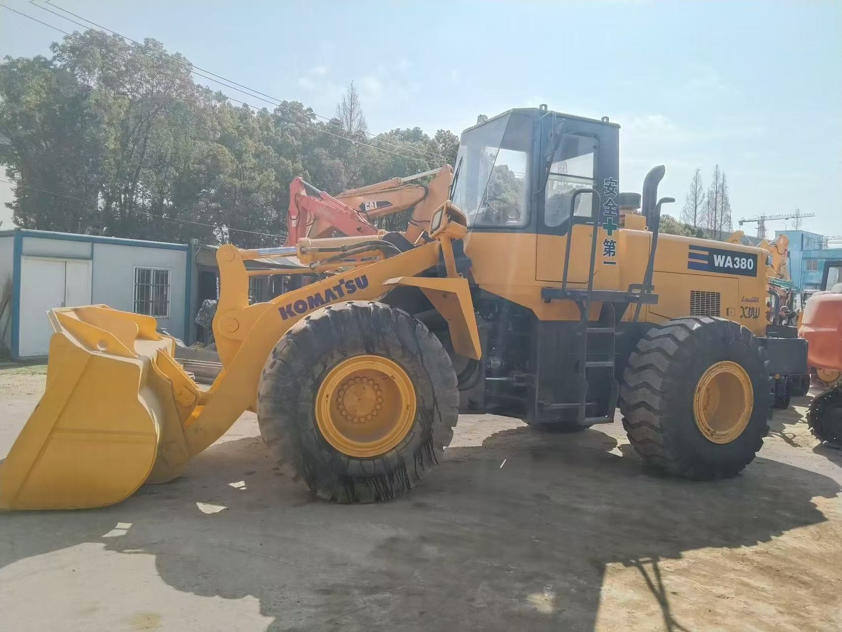 Japan WA380-3 Used Komatsu Wheel Loaders Long Lasting Easy Maintenance