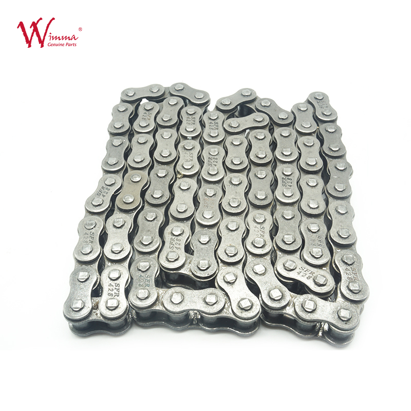 Motorcycle Roller Chain Rigging Hardware Motorcycle Transmission Parts 428 ISO9001 Listed