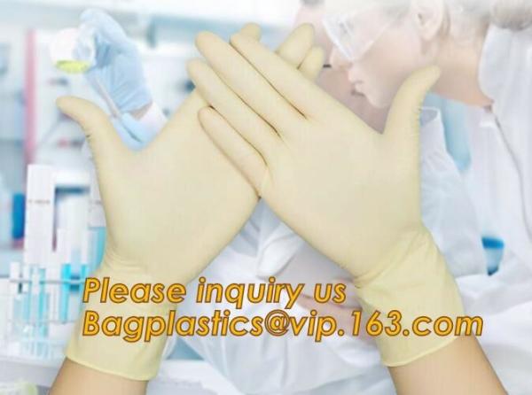 Medical and daily use sterile latex surgical disposable gloves,Latex free powder