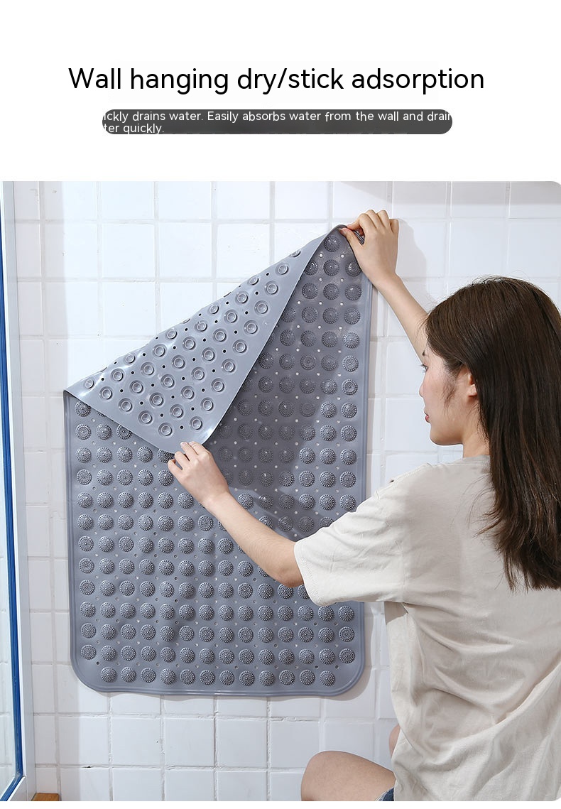 Custom Logo Embroidery Bath Mat Tub Non Slip Bathtub ShowerMat Absorbent Bathroom Mat