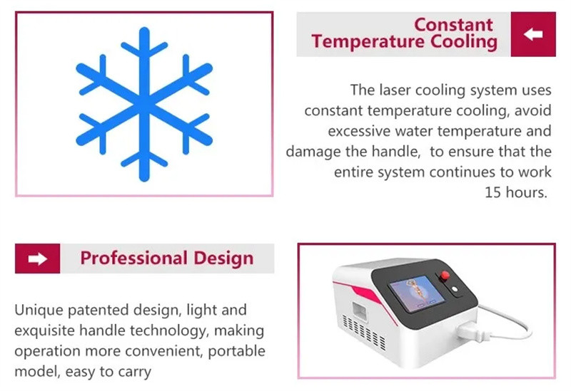 Portable Effective Painless 808 Diode Laser Hair Removal For Beauty Salon