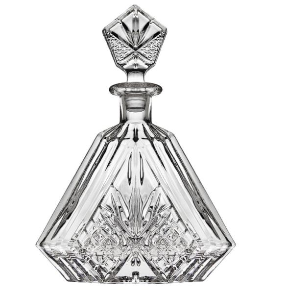 Clear Industrial Beverage Decanter for Unique Shape Crystal Glass Whisky