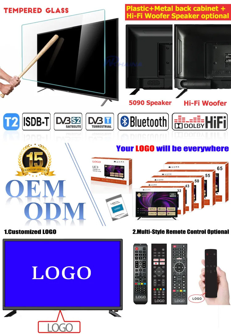 75 Inch 85 Inch 100 Inch Android TV Big 4K Ultra HD TV Refresh Rate Mega