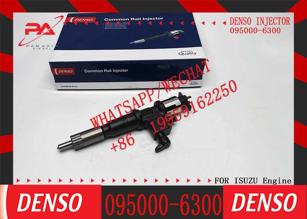 High Quality New Common Rail Injector Diesel Fuel Injector Nozzle Assembly 095000-6300 1153004360 For 6WG1 Engine