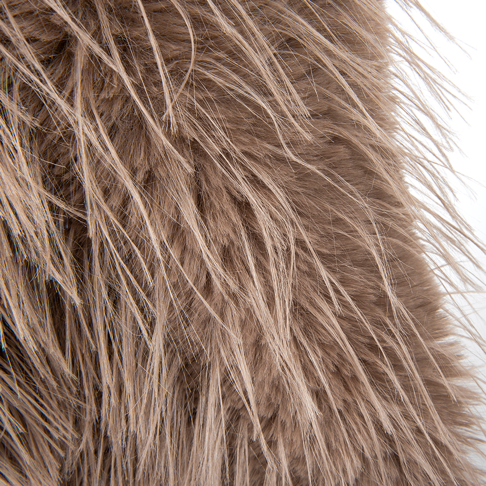 ODM Soft Artificial Fox Fur Fabric for Lady Coats and Jackets in 58/60" Width