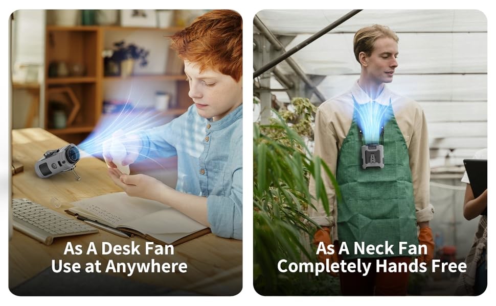 Socool Fan 10000mAh Mini Rechargeable Waist Fan Portable Emergency Power Clip USB Fan With SOS LED Light For Indoor/Outdoor