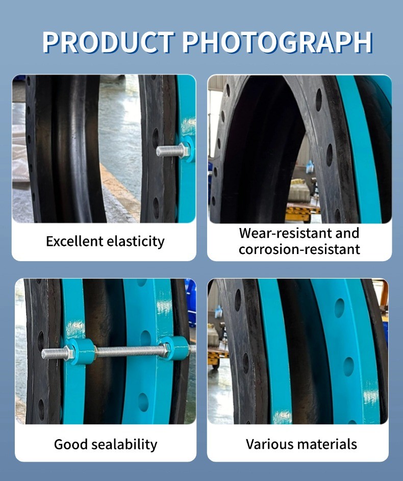 Chemical-resistant Flanging Rubber Expansion Joints Industrial Grade Rubber Flanged Joints Best Rubber Flanged Joints For Vibration Absorption