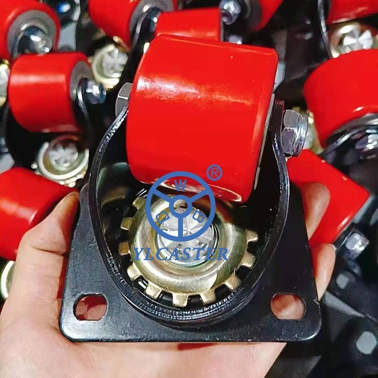 2 Inch Heavy Duty Iron PU Low Profile Casters High Quality Machine Caster Wheels