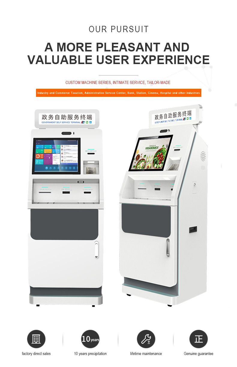 Manufacturer Oem Odm Android/Windows High Brightness Touch Screen Monitor Lcd Self Service Report Print Terminal