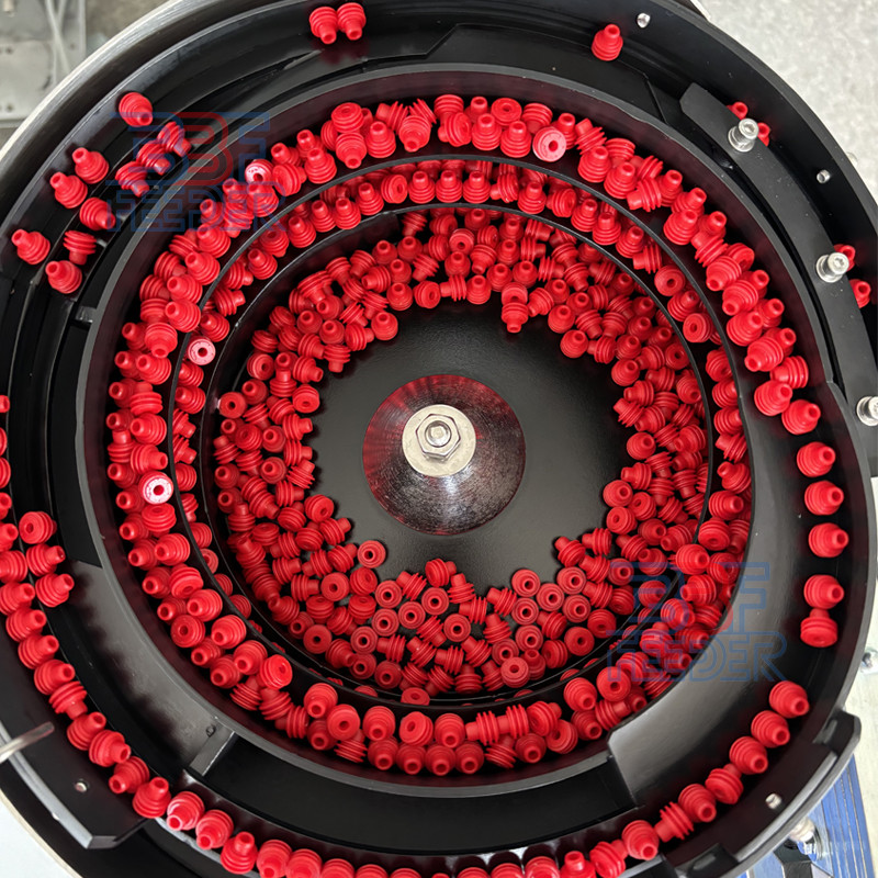 Low Noise Vibratory Bowl Feeder Small Rubber Parts Vibrating Rotary Feeder