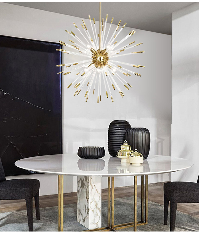 Creative Led Chandelier For Living Dining Room Modern Glass Hanging Lamp sputnik chandelier(WH-MI-314)