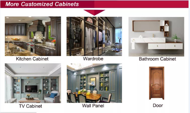 Shaker Style Solid Wood Kitchen Cabinets H900mm 18mm Chip board