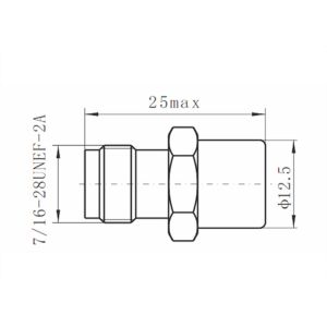 Tri-Metal Plated Brass 1 Watt RF Load Up To 18 GHz With TNC Female Input
