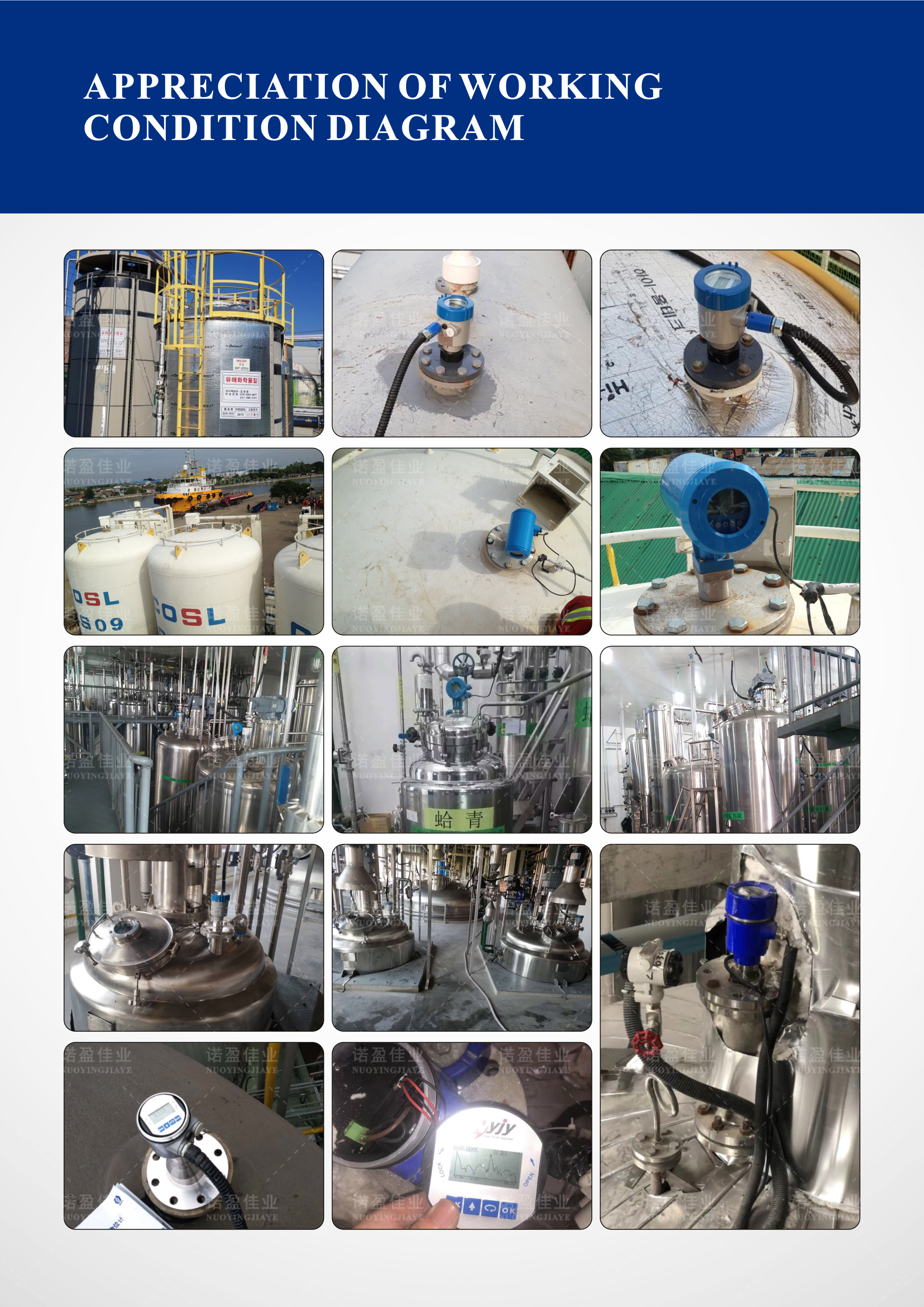 High Accuracy 80GHz Radar level Transmitter suitable for In the process there are stirring, heating rod, ladder, floating roof, strong dust, strong