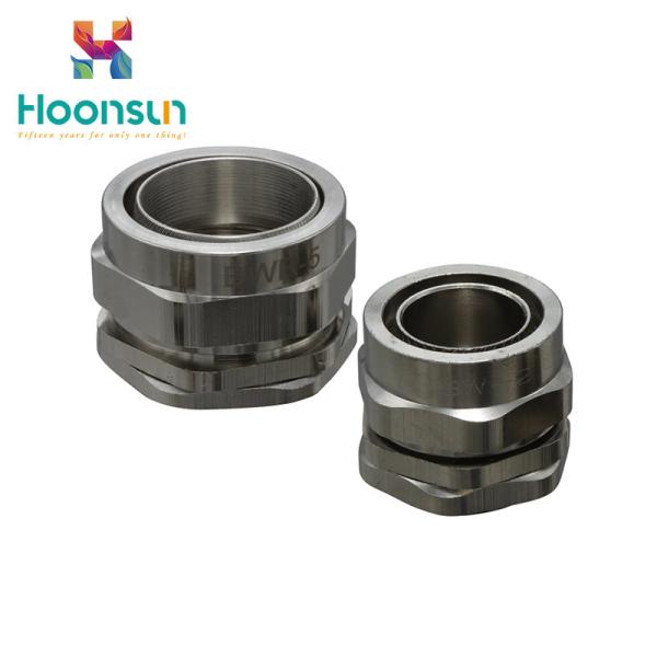 BW Explosionproof Brass Cable Connector , Flameproof Cable Gland With Nickel