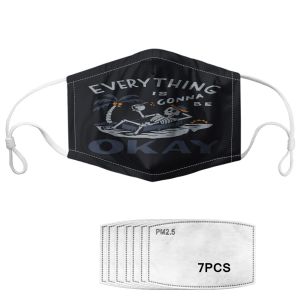 Adjustable Elastic Earloop Printed Reusable Face Mask