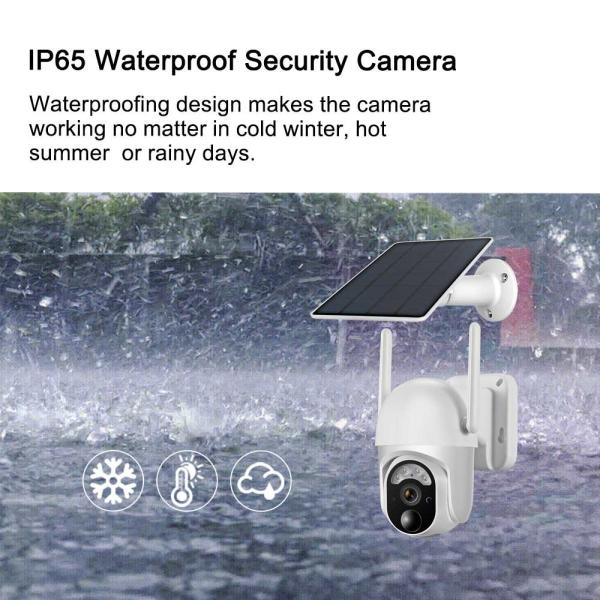 3MP 4G Solar Surveillance Camera Outdoor 10400mAh Battery Powered Security