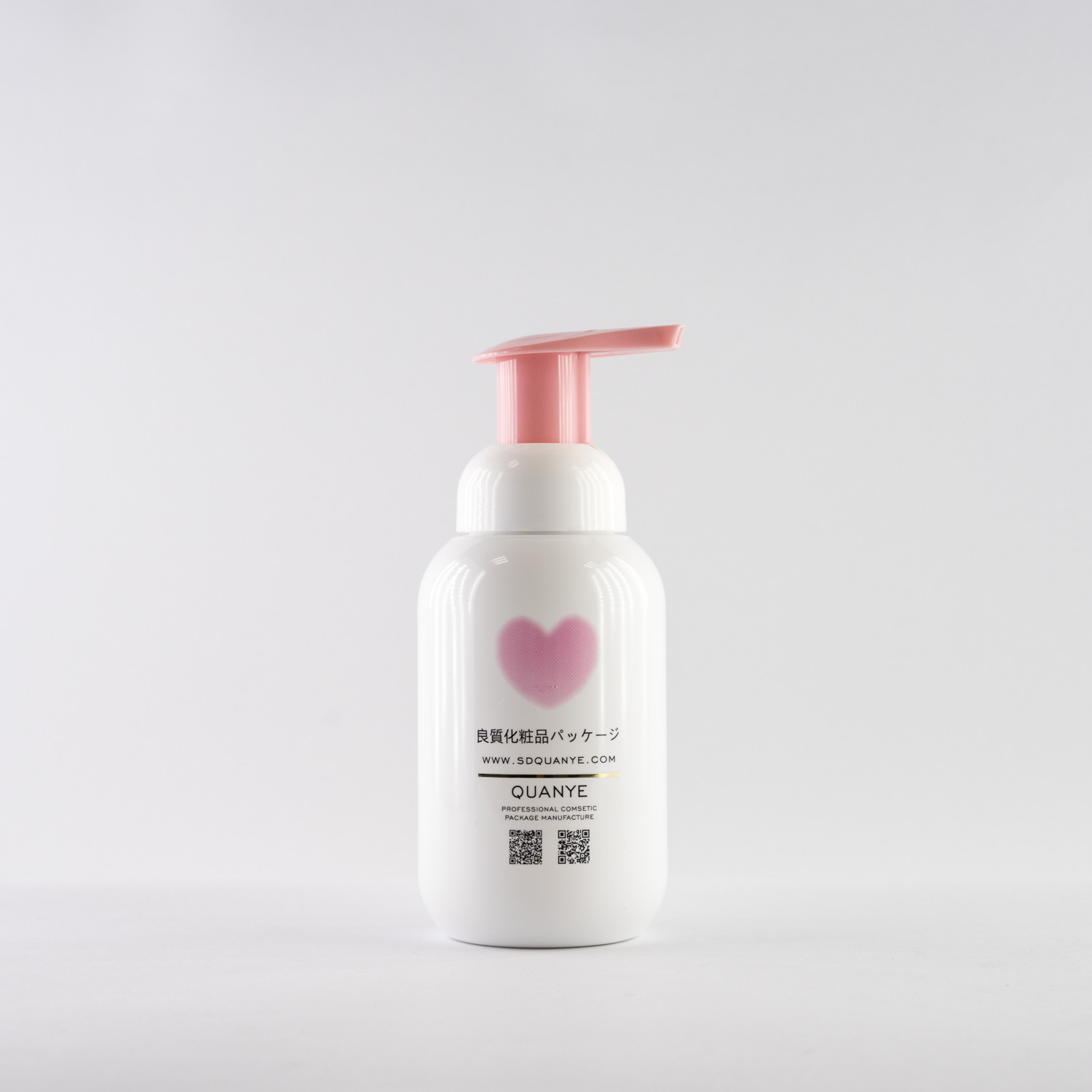 Face Cleansing Lotion empty foam pump bottles PET Plastic 8oz 250ml