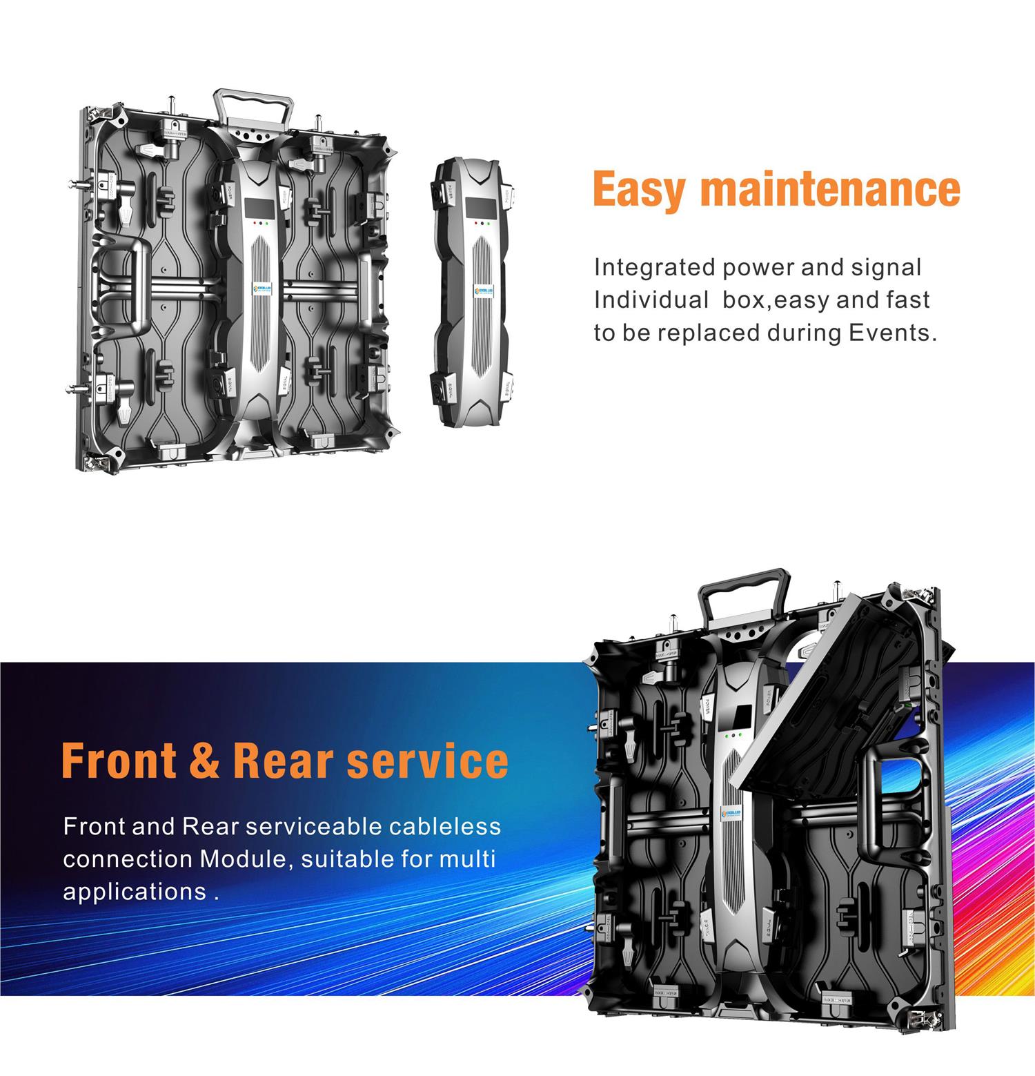 Excel P3.4 P3.91 P4.81 high brightness 4500CD outdoor full color rental led video wall use for stage show