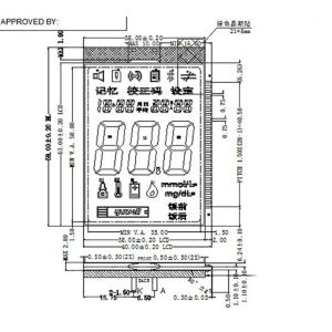 SPI Interface Segment HTN Lcd Display Positive Semi Transpare Mode