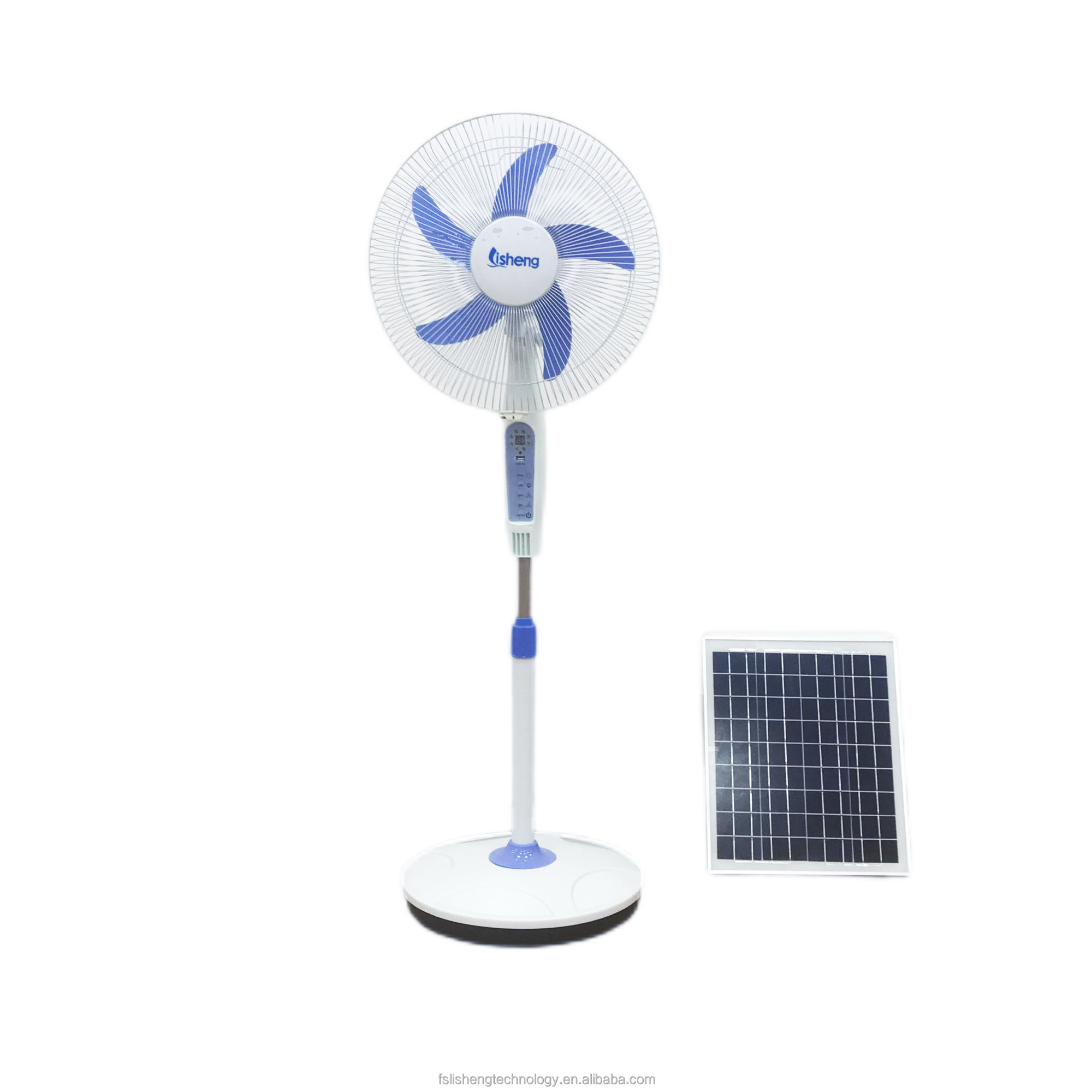 Low Noise 12V Rechargeable Adjustable Floor Fan With DC Brush Motor