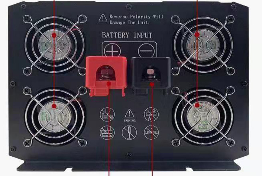 200W Lithium Battery Accessories 12V 24V To 220V Intelligent Vehicle Power Inverter